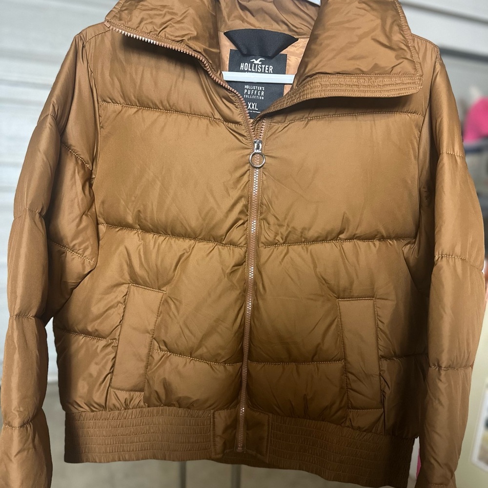 Hollister Tan Puffer Jacket